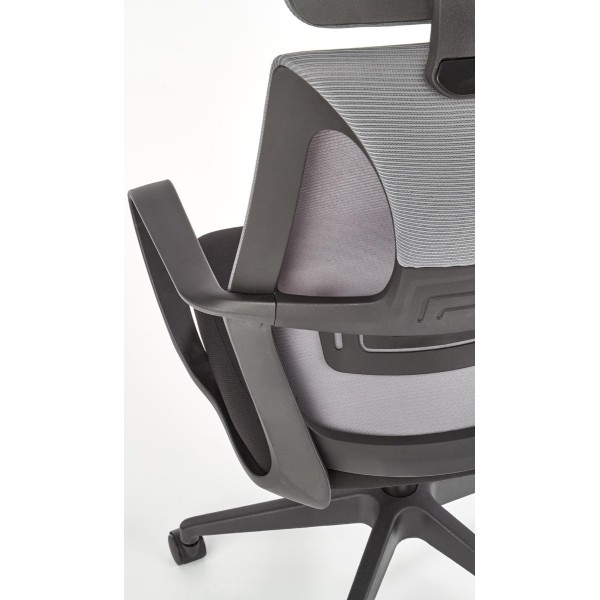 Ergonomiczne fotele biurowe VALDEZ szary Halmar
