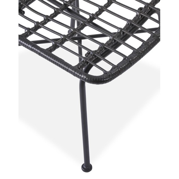 K401 krzesło czarny / popielaty (1p4szt)Krzesła metalowe 