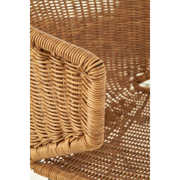 K407 krzesło naturalny / czarny ( 1p2szt )Krzesła metalowe 