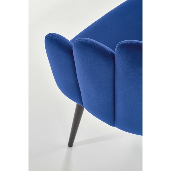 K410 krzesło granatowy velvet (1p1szt)Krzesła metalowe 