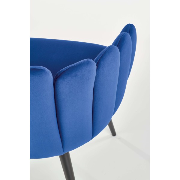 K410 krzesło granatowy velvet (1p1szt)Krzesła metalowe 