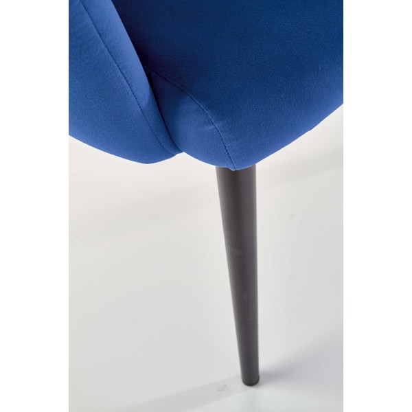 K410 krzesło granatowy velvet (1p1szt)Krzesła metalowe 