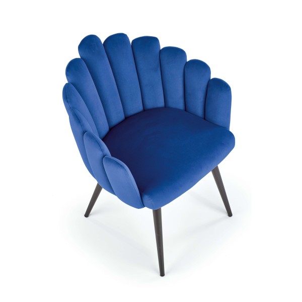K410 krzesło granatowy velvet (1p1szt)Krzesła metalowe 