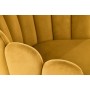 K410 krzesło musztardowy velvet (1p1szt)Krzesła metalowe 