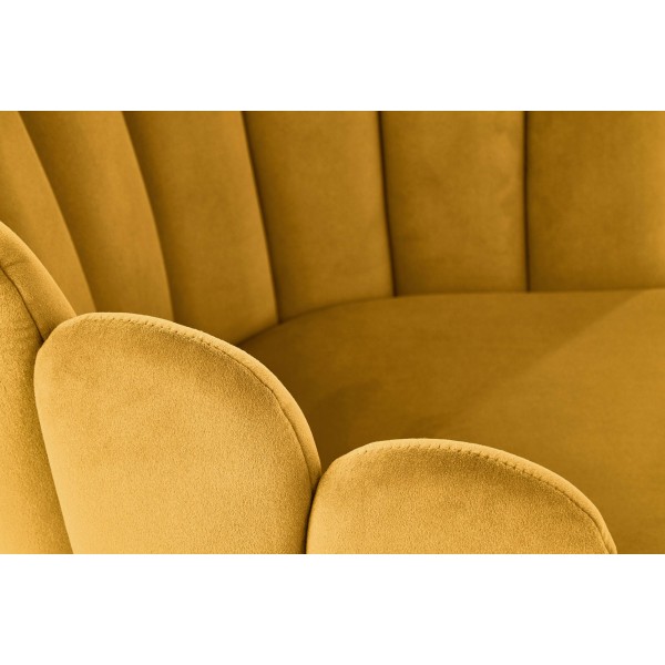 K410 krzesło musztardowy velvet (1p1szt)Krzesła metalowe 