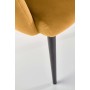 K410 krzesło musztardowy velvet (1p1szt)Krzesła metalowe 