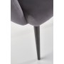 K410 krzesło popielaty velvet (1p1szt)Krzesła metalowe 