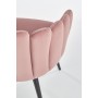 K410 krzesło różowy velvet (1p1szt)Krzesła metalowe 