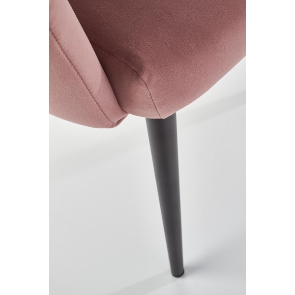 K410 krzesło różowy velvet (1p1szt)Krzesła metalowe 