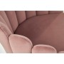 K410 krzesło różowy velvet (1p1szt)Krzesła metalowe 