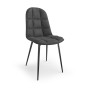 Krzesło szare welur K417 Halmar