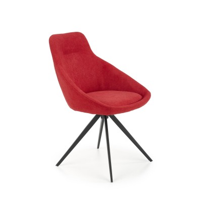 Nowoczesne krzesło tapicerowane K431 czerwone Halmar