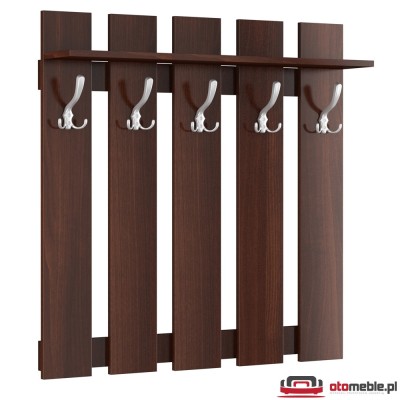 Wieszak do przedpokoju 100cm - GAMA 16 orzech ciemny