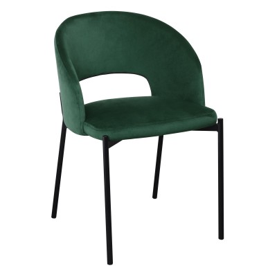 Krzesła zielone welurowe K455 Halmar
