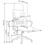 Ergonomiczne fotele biurowe VALDEZ popiel Halmar