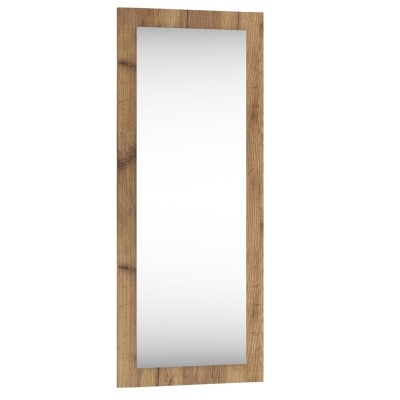 Lustro wiszące do przedpokoju 100x40cm GAMA 12 dąb craft złoty