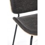 K467 krzesło dąb naturalny / tap: ciemny popiel (1p2szt)Krzesła metalowe 