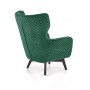 MARVEL fotel wypoczynkowy ciemny zielony / czarnyMeble wypoczynkowe 