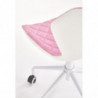 Krzesło obrotowe dla dziewczynki MATRIX 3 jasny różowy + biały