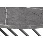 MINERWA ława blat - popielaty marmur, stelaż - czarny (1p1szt)Ławy 