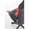 Fotel biurowy dla dzieci STORM czarny + czerwony