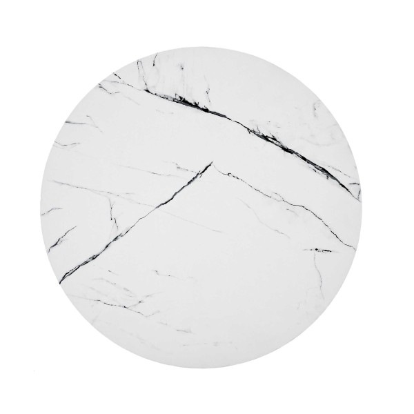 NUBIRA ława stelaż - czarny, blat - biały marmur (1p1szt)Ławy 