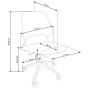 Krzesło młodzieżowe do biurka GRAVITY czarny / popiel Halmar