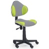 Krzesła biurowe dla dzieci FLASH 2 szary + zielony Halmar