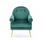 SANTI fotel wypoczynkowy ciemny zielony / złoty (1p1szt)Meble wypoczynkowe 
