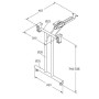 Składane nogi do stołu aluminium PS-1407