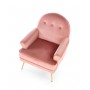SANTI fotel wypoczynkowy różowy / złoty (1p1szt)Meble wypoczynkowe 