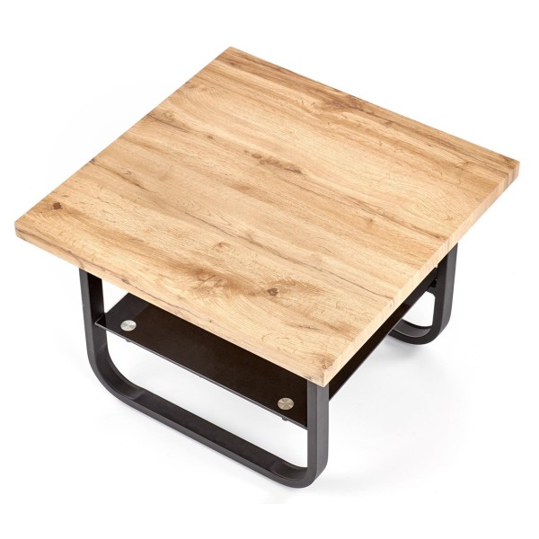Stolik kawowy w stylu loft ESPINOZA kwadratowy Halmar