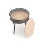TROFEA ława naturalny/czarny (1p1szt)Ławy 