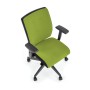 POP fotel pracowniczy, kolor: pasek boczny - czarny RN60999, front - zielony M38Meble Nowy Styl 