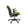 POP fotel pracowniczy, kolor: pasek boczny - czarny RN60999, front - zielony M38Meble Nowy Styl 