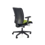POP fotel pracowniczy, kolor: pasek boczny - czarny RN60999, front - zielony M38Meble Nowy Styl 