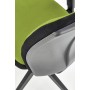 POP fotel pracowniczy, kolor: pasek boczny - czarny RN60999, front - zielony M38Meble Nowy Styl 