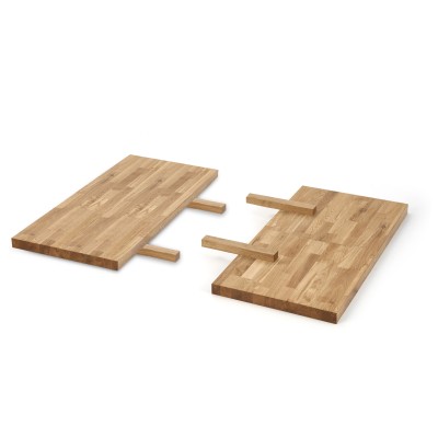 APEX & RADUS - przedłużka blatu 78x40 cm drewno lite - dębowe kolor: dąb naturalny