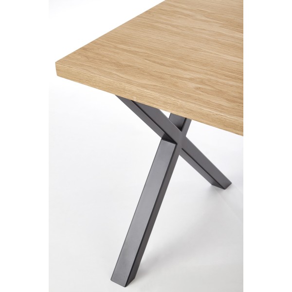 APEX 140x85 MDF + okleina naturalna kolor: dąb naturalny (2p1szt)Stoły szklane i mdf 