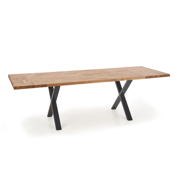 APEX 160x90 drewno lite - dębowe kolor: dąb naturalny (2p1szt)Stoły szklane i mdf 