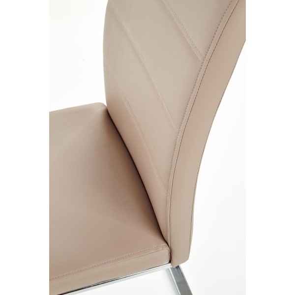 Nowoczesne krzesło do jadalni K85 cappucino Halmar
