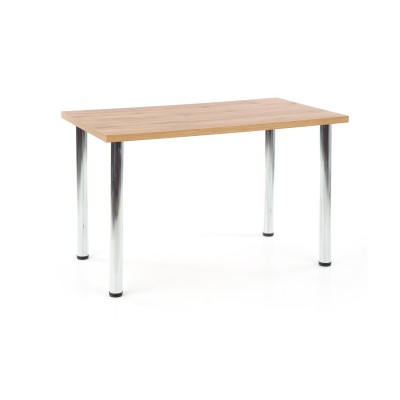 MODEX 120 stół kolor blat - dąb wotan, nogi - chrom