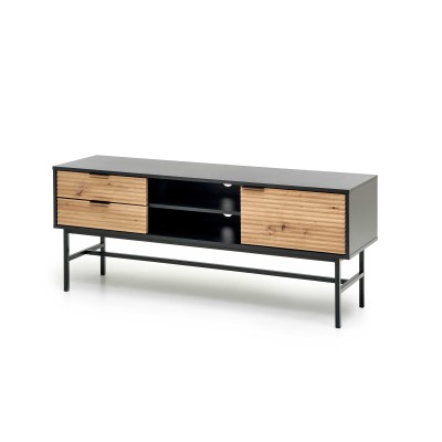 MURANO RTV-1 stolik RTV dąb artisan/czarny
