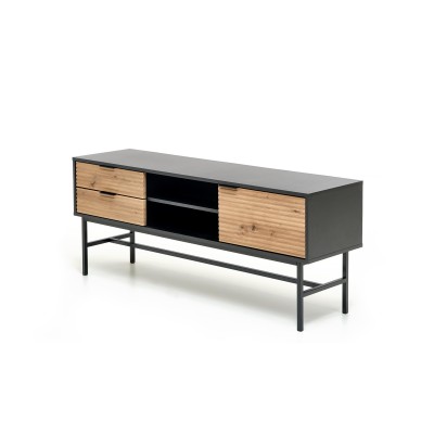 MURANO RTV-1 stolik RTV dąb artisan/czarny