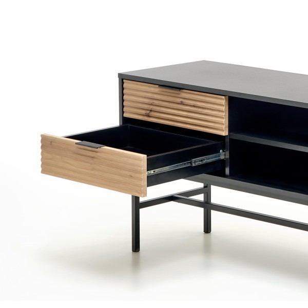 MURANO RTV-1 stolik RTV dąb artisan/czarny (1p1szt)Kolekcje 