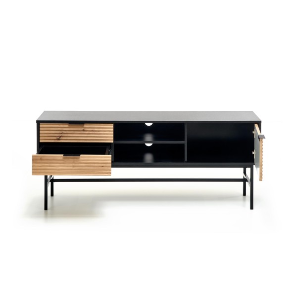MURANO RTV-1 stolik RTV dąb artisan/czarny (1p1szt)Kolekcje 