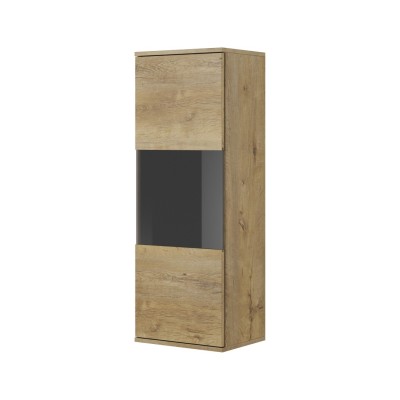 NEST W-1 witryna dąb lefkas/ czarny