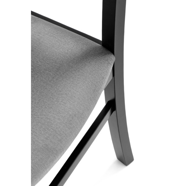 GERARD6 krzesło czarny / tap: velvet Monolith 85 (popiel) (1p2szt)Krzesła drewniane 
