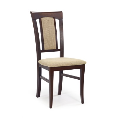 KONRAD krzesło ciemny orzech / tap: Torent Beige