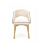 MARINO krzesło dąb miodowy / tap. MONOLITH 04 (kremowy) (1p1szt)Krzesła drewniane 
